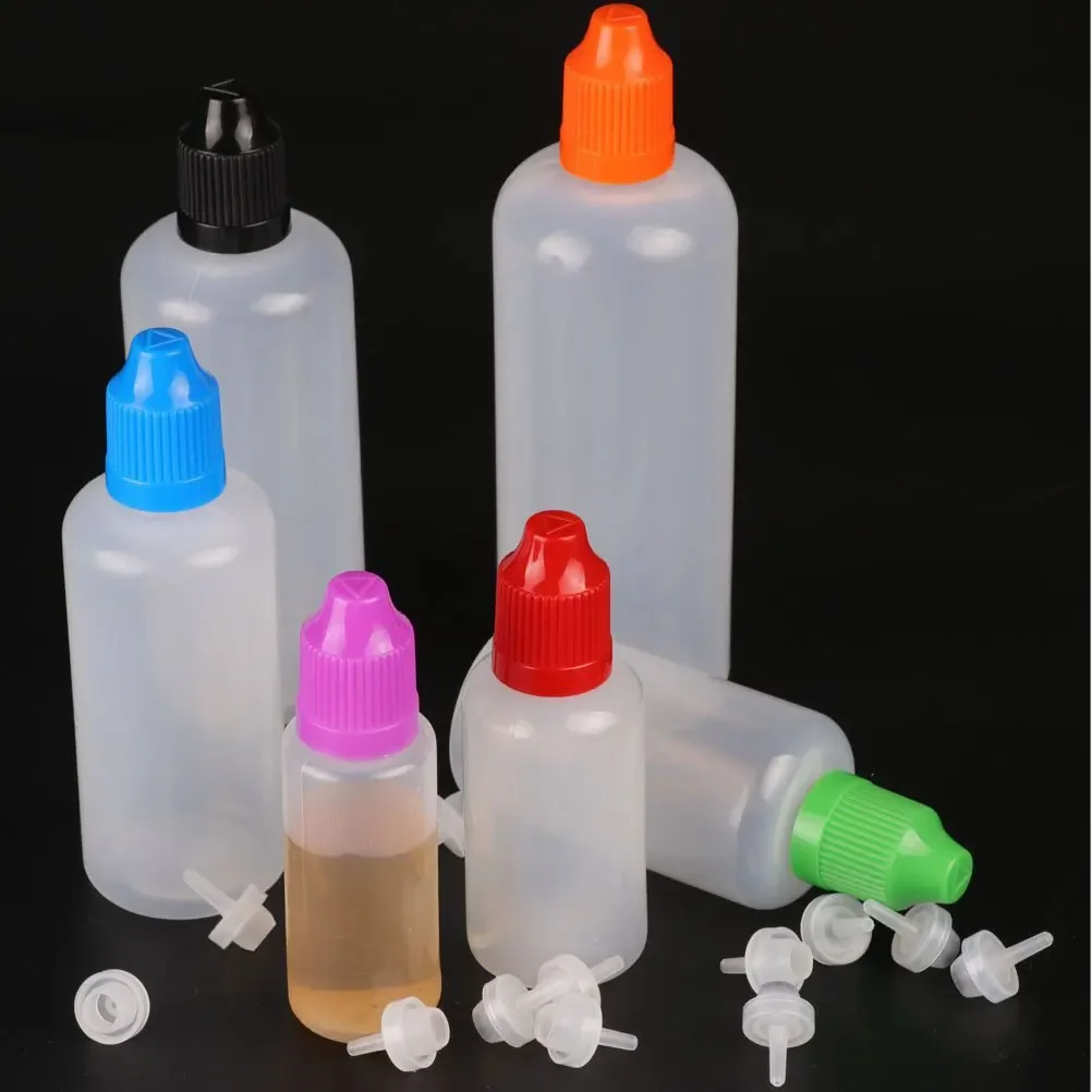 Juice Bottle Dropper - 5 шт. 3/5/10/15/20/30/50/60/100/120 мл пластиковые бутылки-капельницы
