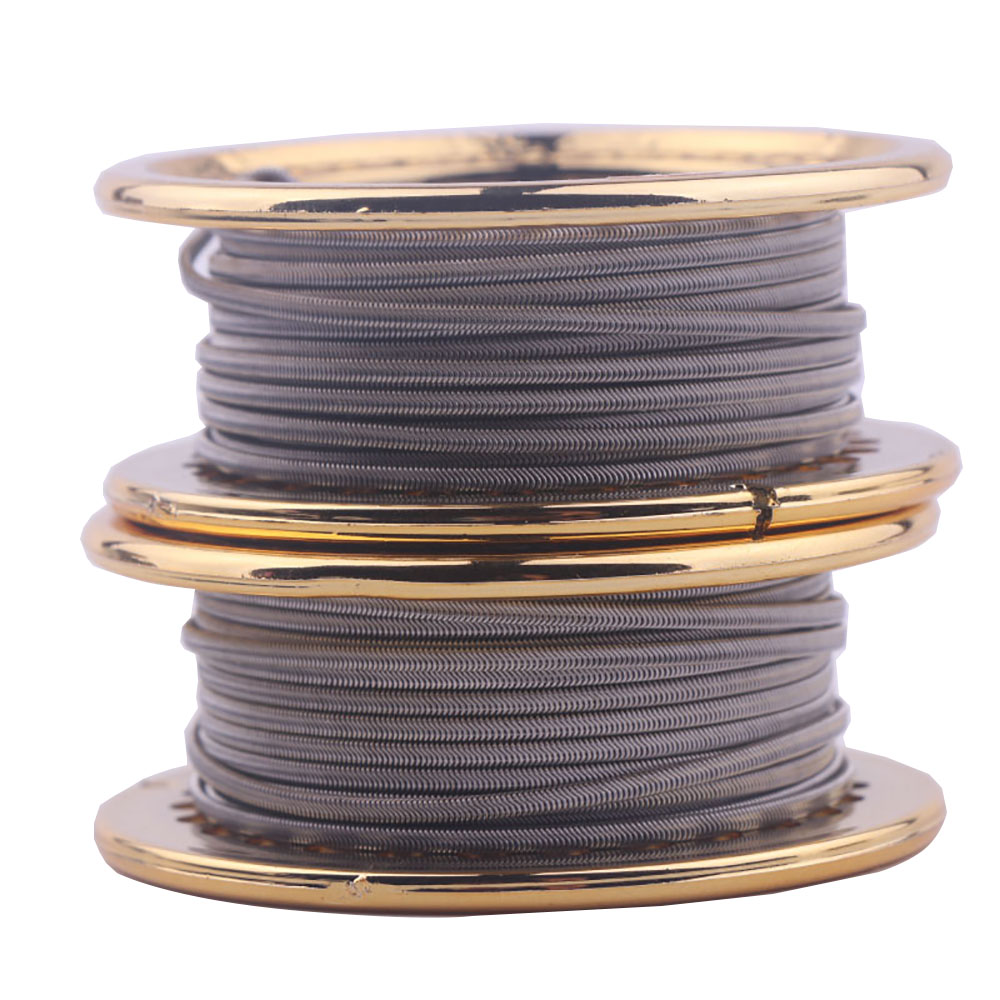 XFKM 5 м/рулон NI80/A1/SS316L  – обзор и цена Clapton Wire Pre Built