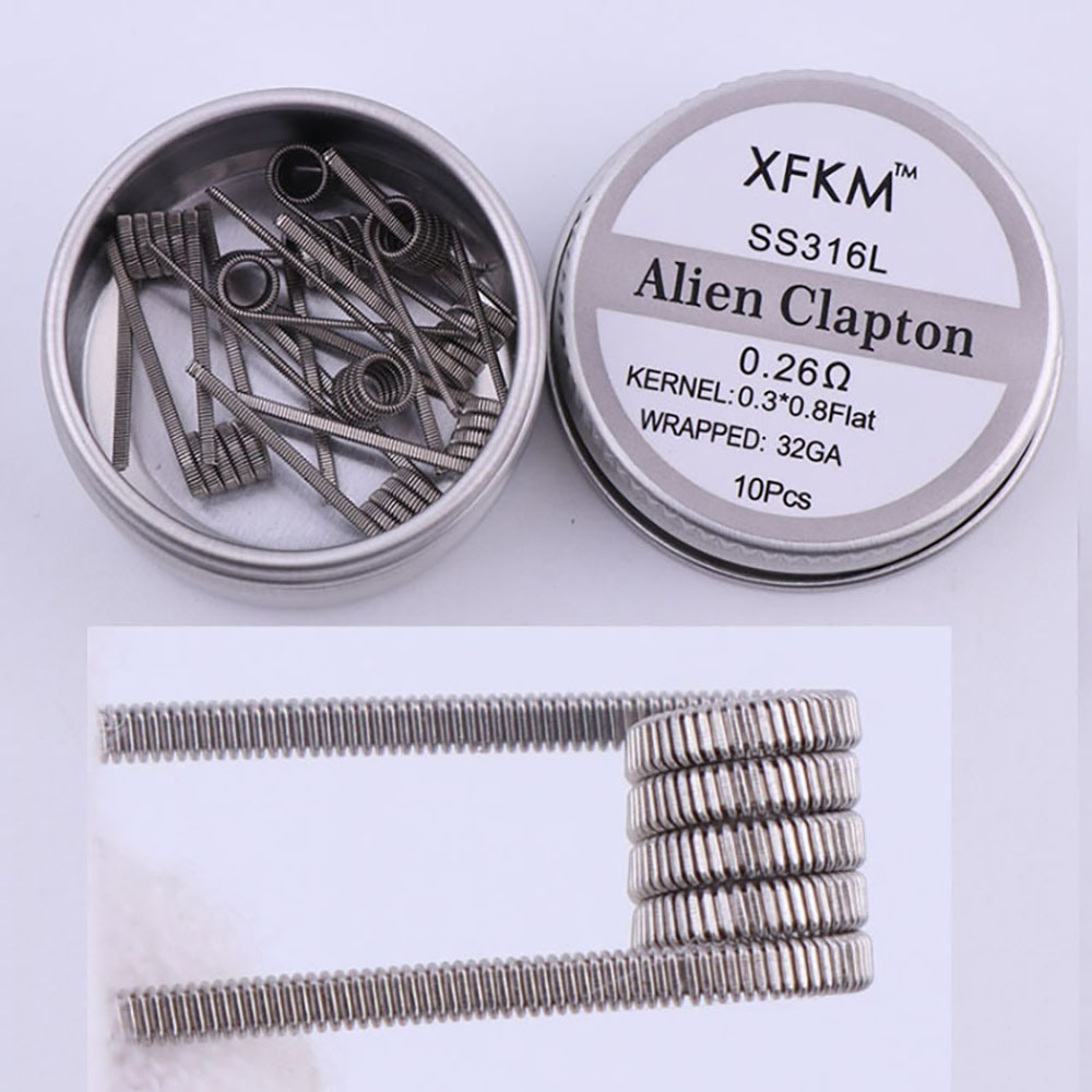 10 шт./коробка, готовые спирал – обзор и цена Clapton Wire Pre Built