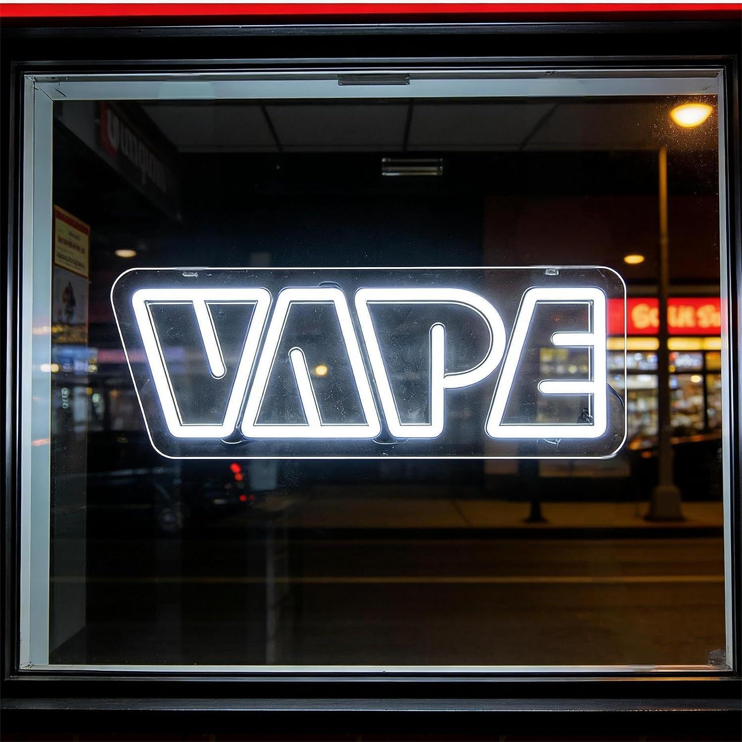Неоновая вывеска VAPE с USB-пи – обзор и цена Vaping Store