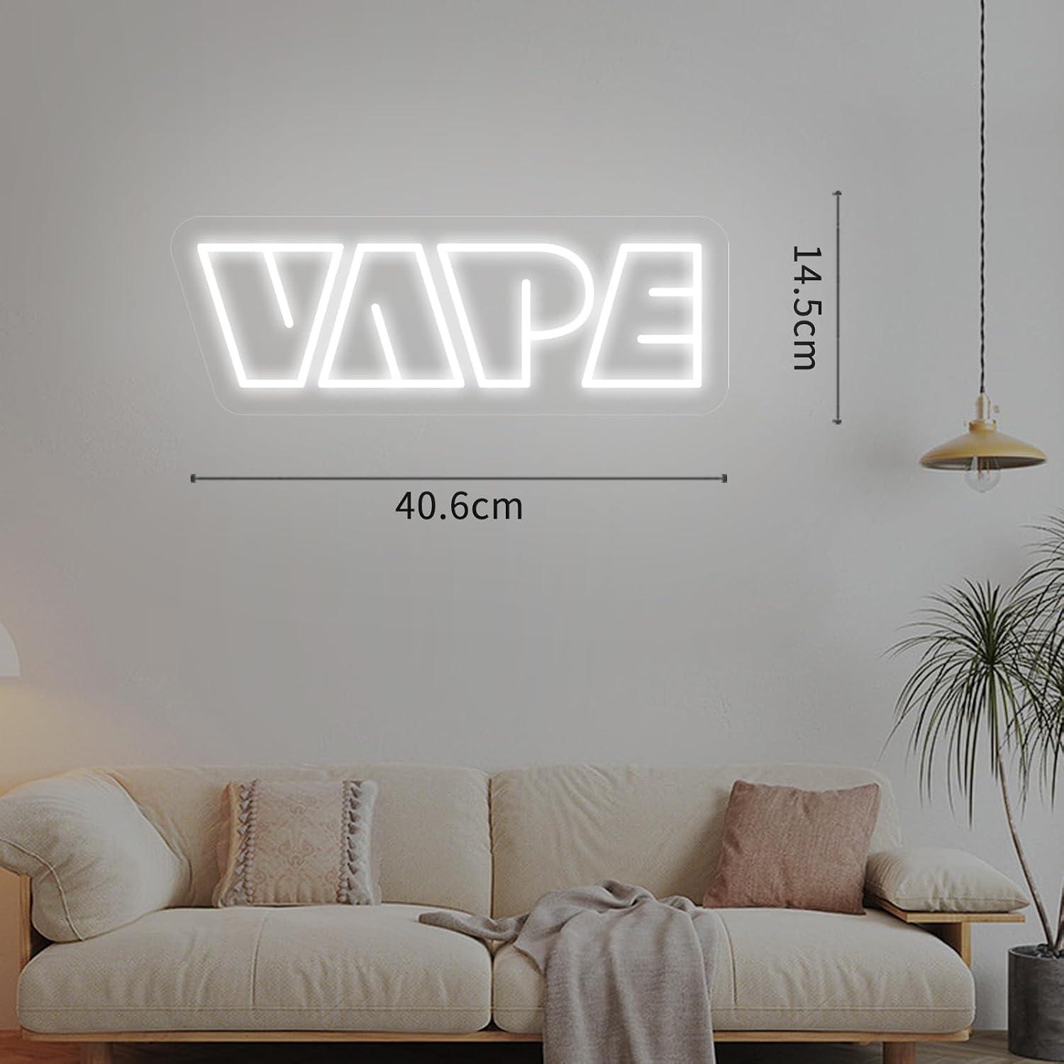 Неоновая вывеска VAPE с USB-пи – обзор и цена Vaping Store