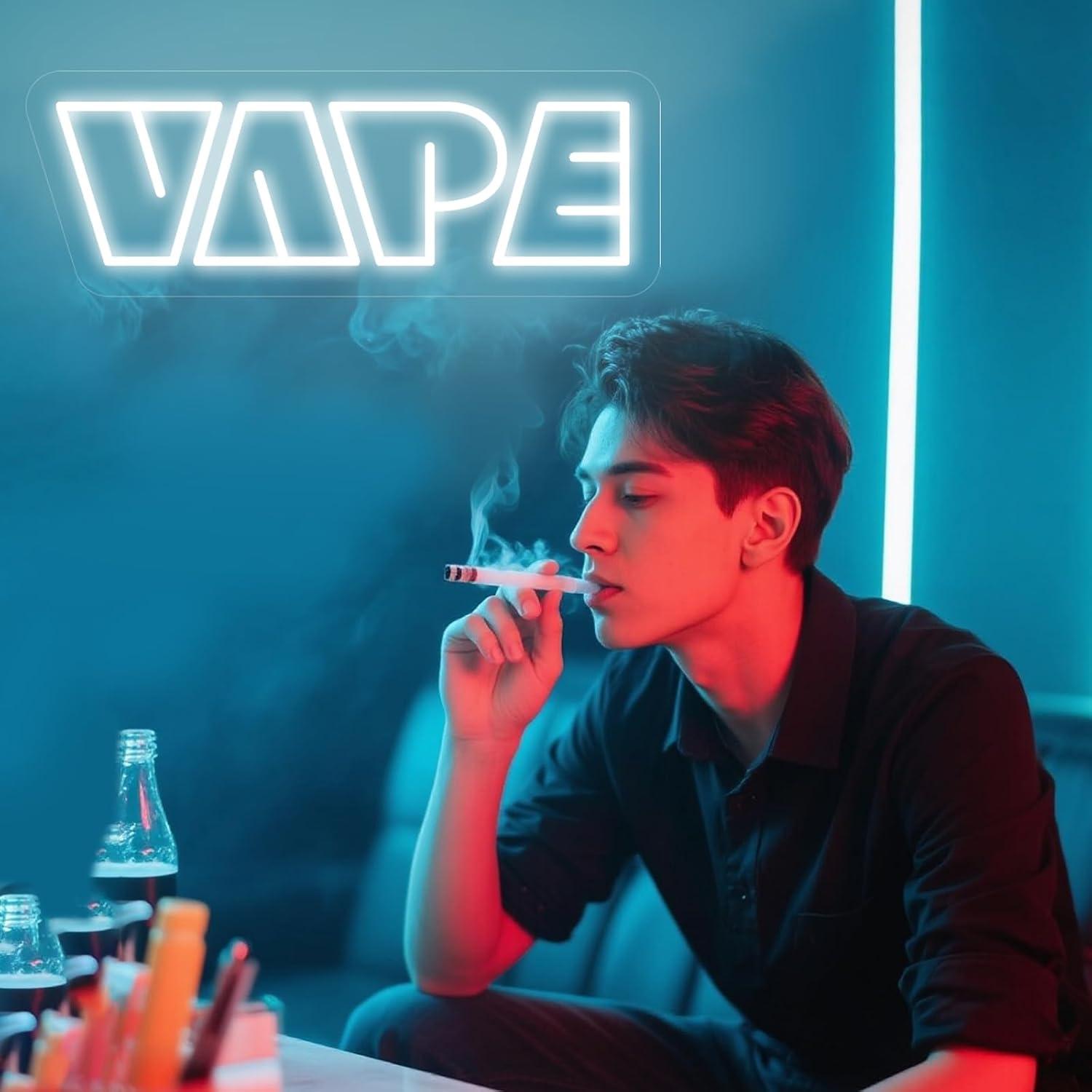 Неоновая вывеска VAPE с USB-пи – обзор и цена Vaping Store