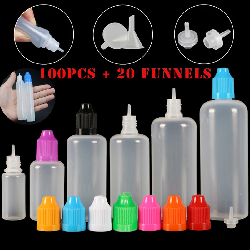 100 шт. 3/5/10/15/20/30/50/100 – обзор и цена Juice Bottle Dropper