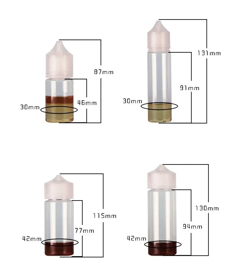 50 шт., 30/60/100/120 мл, пуст – обзор и цена Juice Bottle Dropper