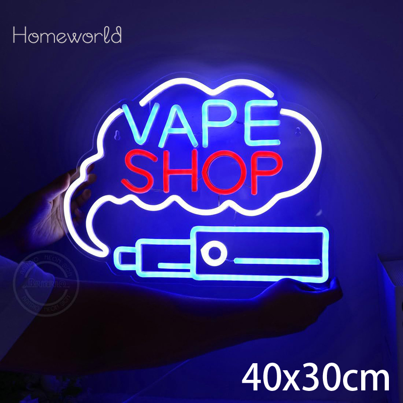Неоновая вывеска VAPE Shop для – обзор и цена Vaping Store