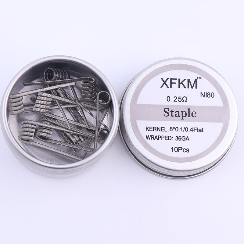 Новинка XFKM 10 шт./кор. NI80  – обзор и цена Clapton Wire Pre Built